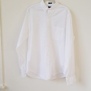 J. Crew pure white collared dress shirt